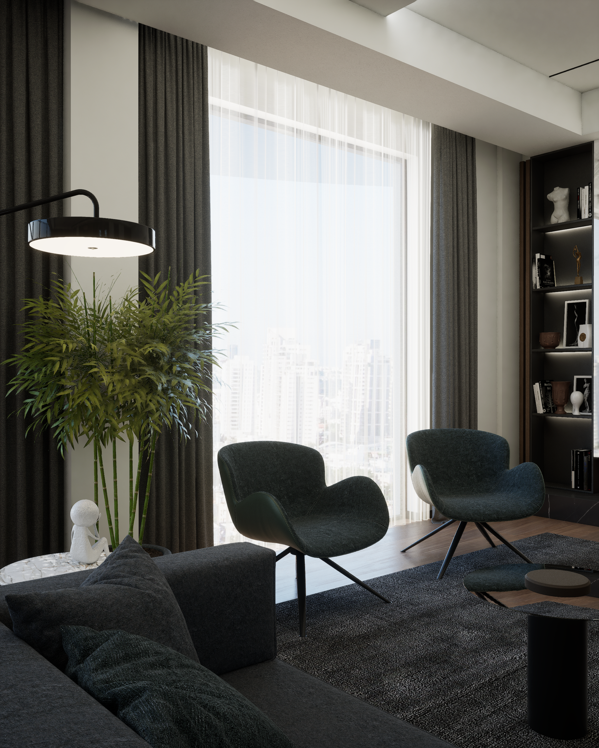 Residential unit interior design and 3D visualization project by Binyamin Studio