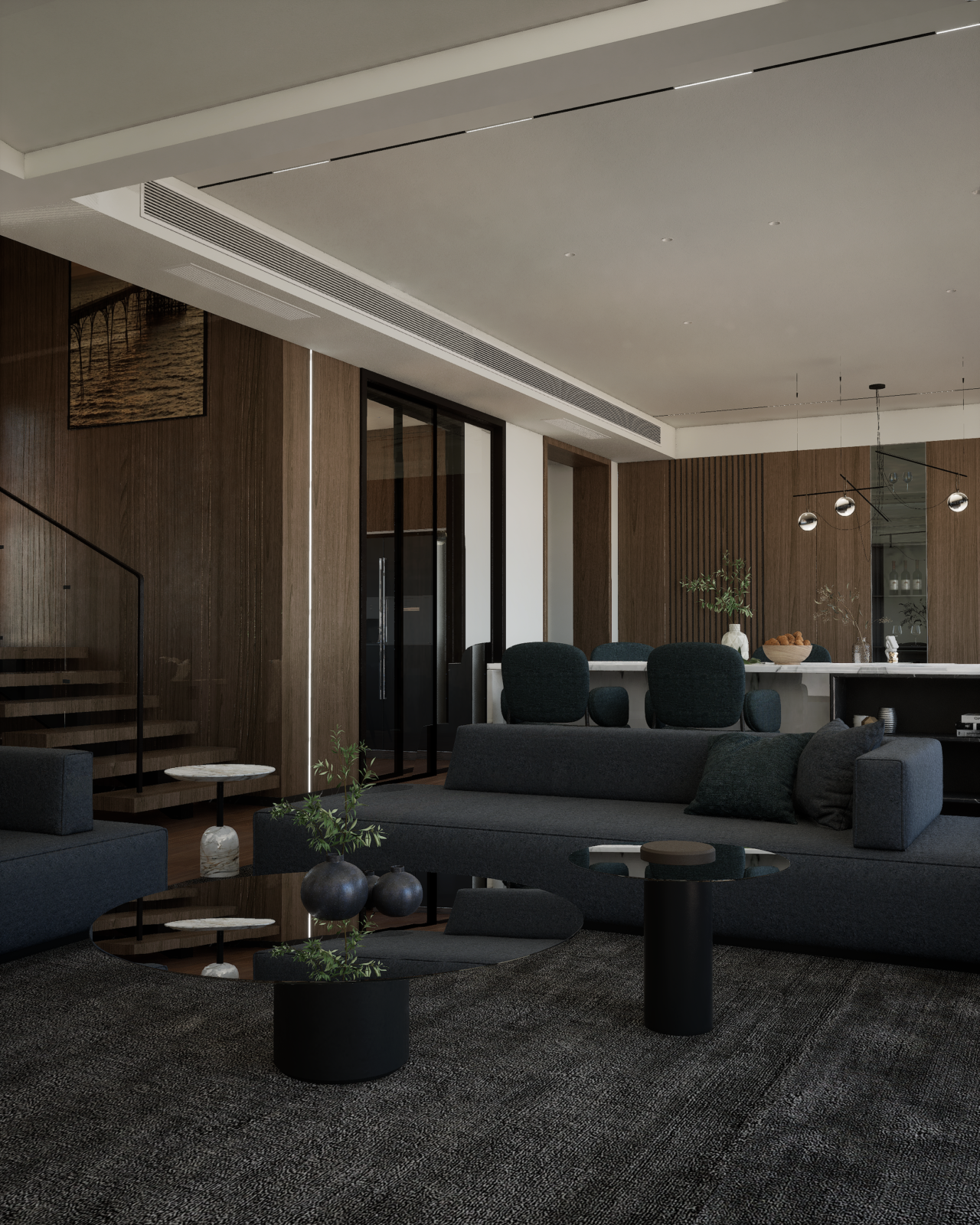 Residential unit interior design and 3D visualization project by Binyamin Studio