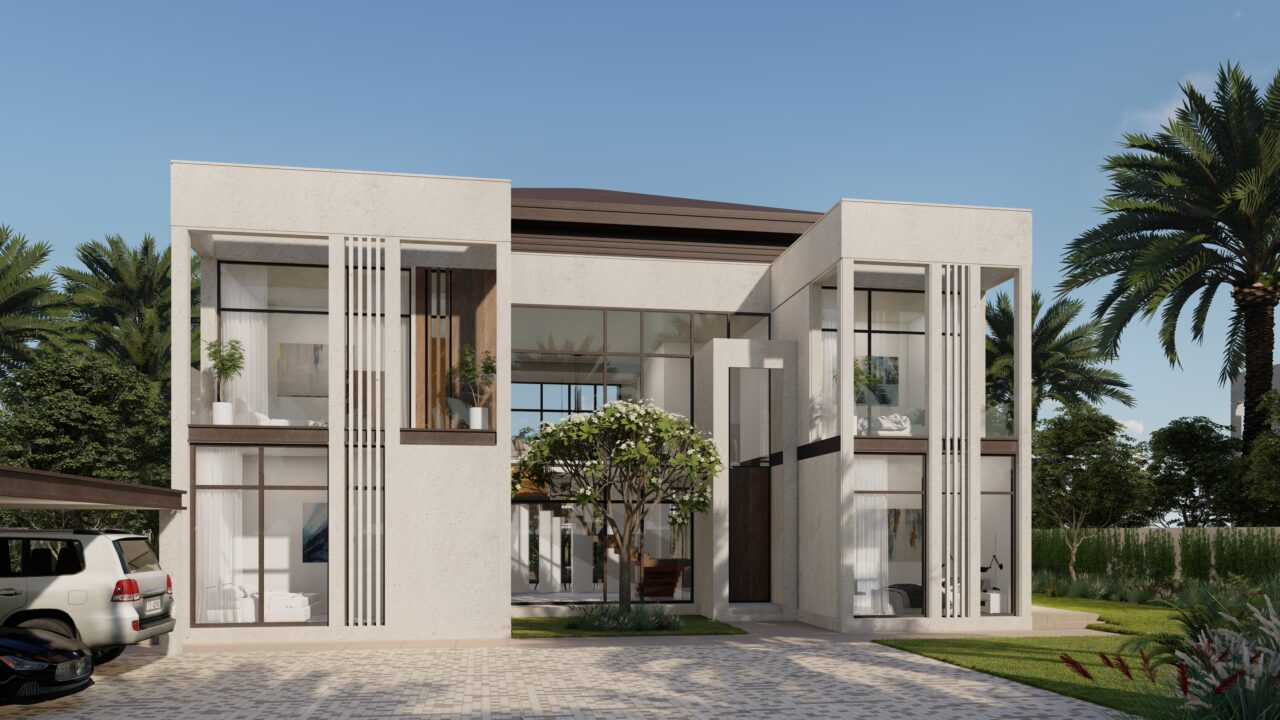 Residential villa interior design and 3D visualization project by Binyamin Studio