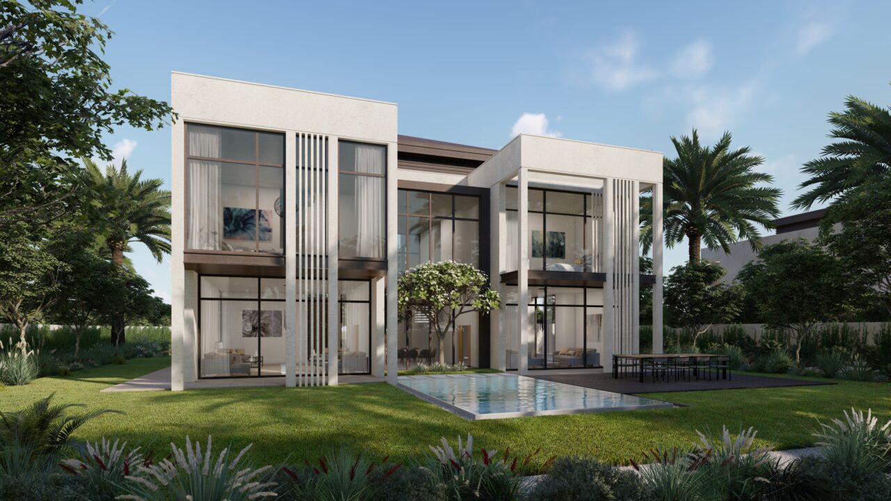Residential villa interior design and 3D visualization project by Binyamin Studio